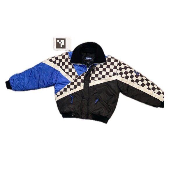 Vintage Yamaha Racing Cold Weather Gear Nylon Zip Jacket KOREA  Size Large Reg - Picture 2 of 9